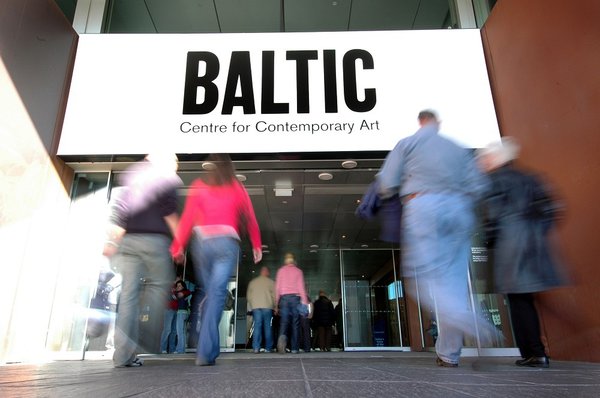 Visitors approach the entrance of the BALTIC Centre for Contemporary Art